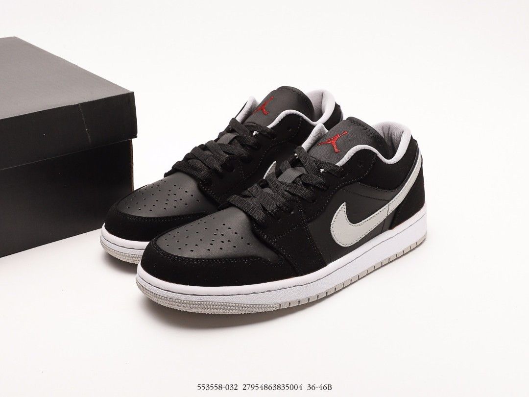 Nike Air Jordan 1 Low Black / Wolf Grey
