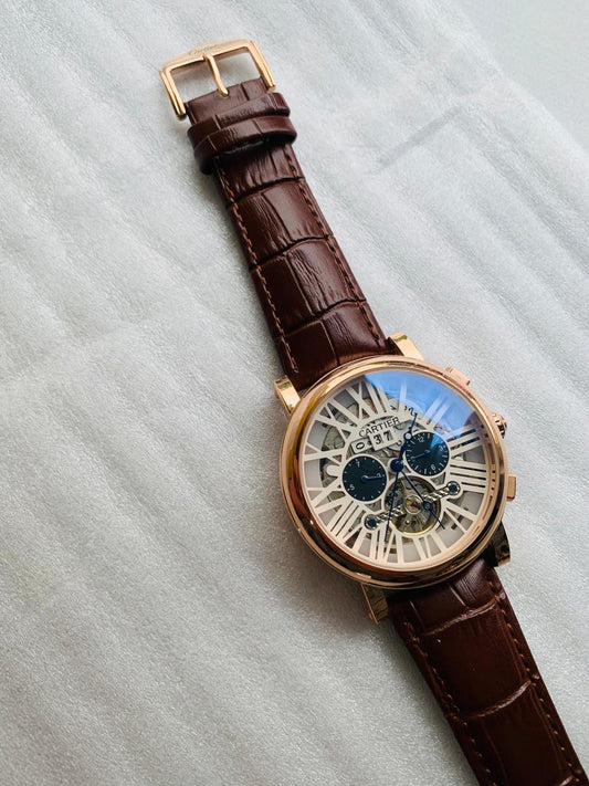 Cartier Automatic Leather Watch