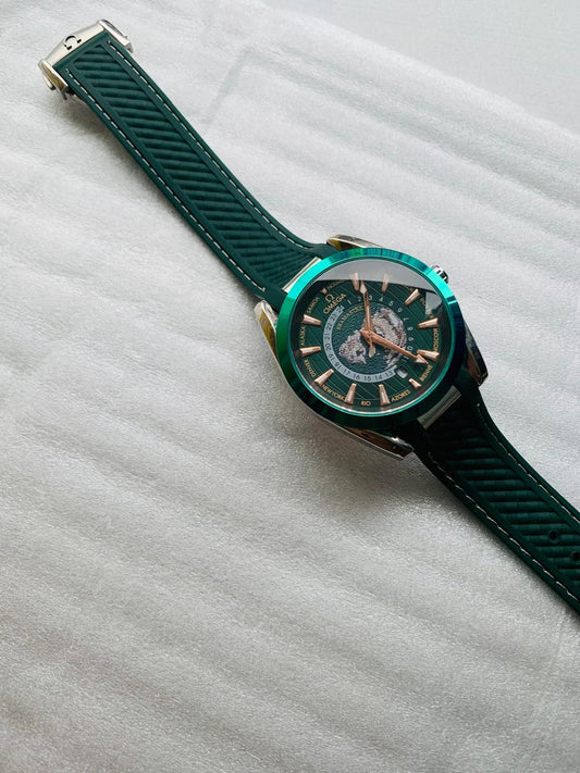 Omega Automatic Leather Watch