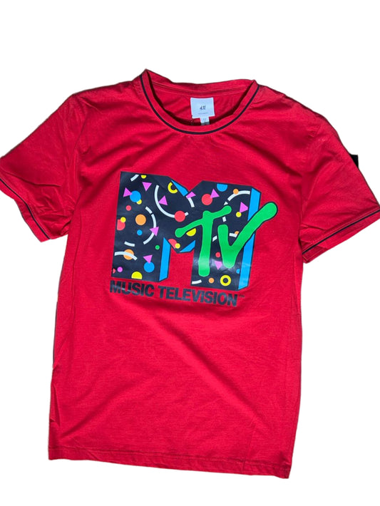 Trendy Red Mtv Tshirt