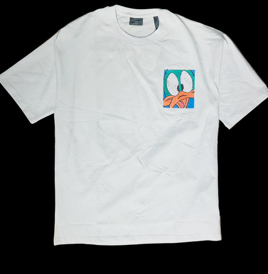 Back-Printed Drop-Shoulder Tshirt